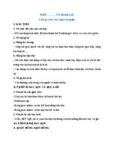 Giáo án Tự đánh giá: Cảnh vui của nhà nghèo Ngữ Văn 9 Cánh diều