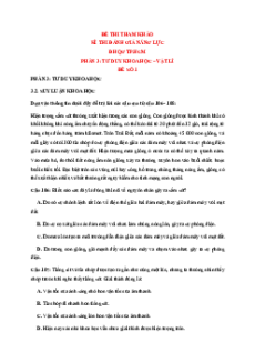 30+ Đề thi ĐGNL ĐHQG TP.HCM VACT môn Vật lí