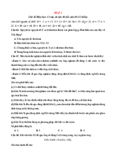 5 Đề thi ĐGNL Bộ Công an môn Hóa