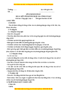 Giáo án Bài 8 Công nghệ cơ khí 11 Kết nối tri thức: Một số biện pháp gia công cơ khí