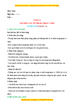 Giáo án Luyện tập (Trang 73) Toán lớp 2 Cánh diều