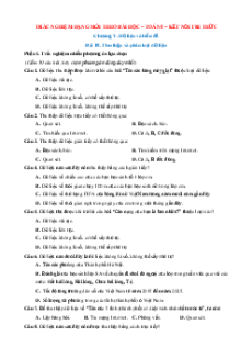 Trắc nghiệm Toán 8 KNTT Chương 5 (có đúng sai, trả lời ngắn)