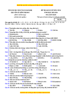Đề thi thử tốt nghiệp Hóa học trường THPTChuyên Lê Hồng Phong - Nam Định  lần 1 năm 2024