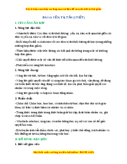 Giáo án Yến, tạ, tấn Toán lớp 4 Cánh diều
