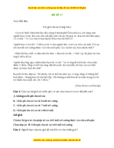 Đề thi khảo sát chất lượng đầu năm Tiếng việt lớp 5 - Đề 3