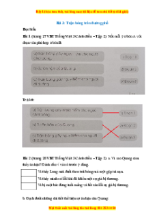 VBT Tiếng Việt 3 Bài 13 (Cánh diều): Cuộc sống đô thị