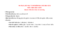 Bộ 5 đề thi Cuối kì 2 Khoa học lớp 5 Kết nối tri thức có đáp án