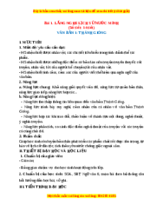 Giáo án Bài 1: Lắng nghe lịch sử nước mình (2024) Chân trời sáng tạo