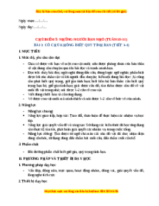 Giáo án Cô chủ không biết quý tình bạn Tiếng Việt 2 Chân trời sáng tạo