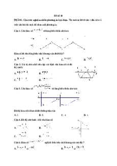 Đề thi Cuối kì 1 Toán 12 Cánh diều (Đề 10)