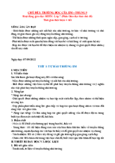 Giáo án HĐTN 7 Cánh diều | Giáo án Hoạt động trải nghiệm 7 mới, chuẩn nhất (phiên bản 2)
