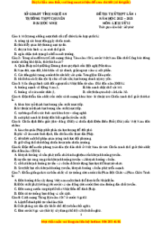 Đề thi thử Lịch sử trường Chuyên ĐH Vinh - Nghệ An lần 1 năm 2023