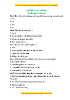 Trắc nghiệm Đo chiều dài KHTN 6 Chân trời sáng tạo