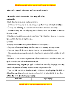 Lý thuyết Địa lí 10 Kết nối tri thức (cả năm)