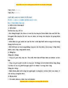 Giáo án Bài 1: Chiều dưới chân núi Tiếng Việt lớp 5 Chân trời sáng tạo