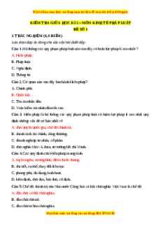 Đề thi giữa kì 2 Kinh tế pháp luật 10 Kết nối tri thức (Đề 1)