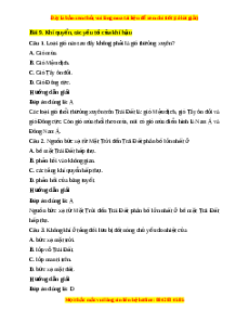 Trắc nghiệm Bài 9 Địa Lí 10 Kết nối tri thức: Khí quyển, các yếu tố khí hậu