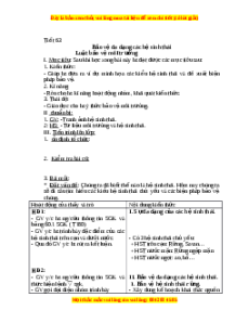 Giáo án Bảo vệ đa dạng các hệ sinh thái Sinh học 9
