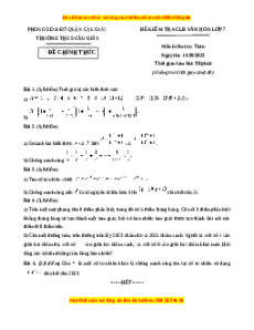 Đề thi HSG Toán 7 năm 2024 trường THCS Cầu Giấy - Hà Nội