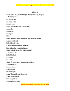 Đề thi cuối kì 1 Địa lý 10 Cánh diều (đề 4)