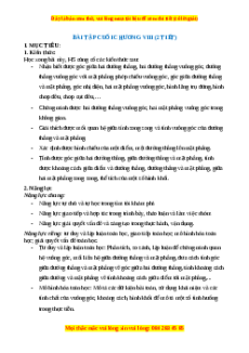 Giáo án Bài tập cuối chương 8 Toán 11 Cánh diều