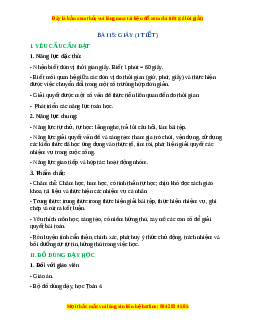 Giáo án Giây Toán lớp 4 Cánh diều