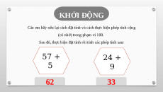 Giáo án Powerpoint Luyện tập trang 62 Toán lớp 2 Cánh diều