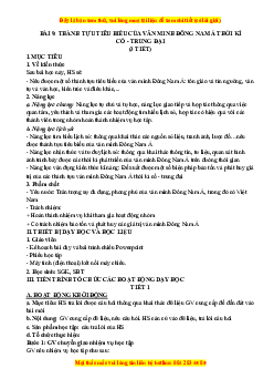 Giáo án Bài 9 Lịch sử 10 Cánh diều (2024): Thành tựu tiêu biểu của văn minh Đông Nam Á thời kì cổ - trung đại
