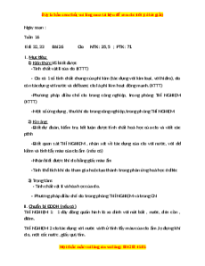 Giáo án Clo Hóa học 9