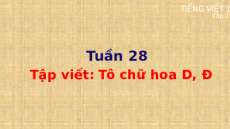 Giáo án Powerpoint Tập viết: Tô chữ hoa D, Đ Tiếng việt lớp 1 Cánh diều