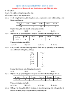 Bài tập ôn tập + Đề kiểm tra Toán 12 Kết nối tri thức Chương 3