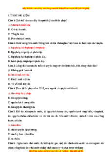 Đề thi cuối kì 2 Kinh tế pháp luật 10 Cánh diều (Đề 2)