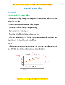 Lý thuyết Bài 19: Biểu đồ đoạn thẳng