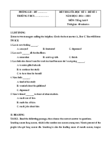 Đề cương ôn tập Giữa kì 1 Tiếng Anh 9 Global Success