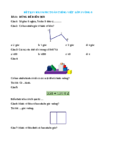 Đề thi Violympic Toán lớp 3 Vòng 8 có lời giải