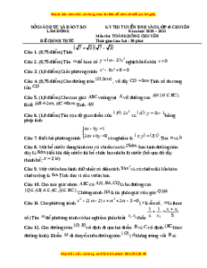 Đề thi vào 10 môn Toán tỉnh Lâm Đồng (Hệ không chuyên) năm 2021