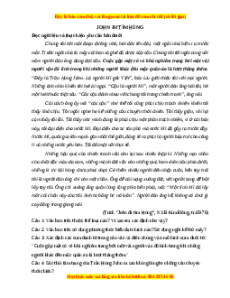 Phiếu bài tập Tuần 4 John đi tìm Hùng Ngữ văn 6