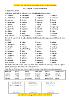 Trắc nghiệm Unit 4: Caring for those in need Tiếng Anh 11 - Nguyễn Ngọc Châu