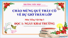 Bài giảng Powerpoint Tiếng việt lớp 3 Học kì 1 Cánh diều