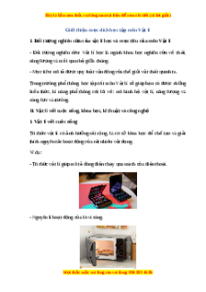 Lý thuyết Vật lí 10 Cánh diều Bài mở đầu: Giới thiệu mục đích học tập môn Vật lí