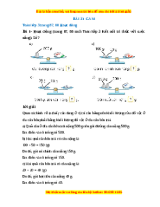Giải Sgk Toán lớp 3 Bài 31: Gam (Kết nối tri thức)