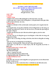 Giáo án Bài 16 Địa lí 6 Chân trời sáng tạo (2024): Thủy quyền. Vòng tuần hoàn nước. Nước ngầm, băng hà