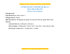Đề thi cuối kì 1 Công nghệ lớp 3 Chân trời sáng tạo (Đề 2)