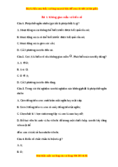 Trắc nghiệm Không gian mẫu và biến cố Toán 10 Chân trời sáng tạo