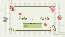 Giáo án Powerpoint Tích phân Toán 12 Cánh diều