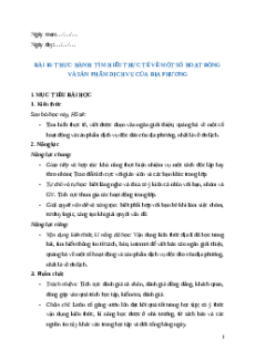 Giáo án Bài 18 Địa lí 12 Cánh diều: Thực hành