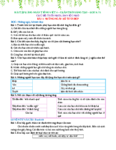 Bài tập hàng ngày Tiếng việt lớp 4 Chân trời sáng tạo (Học kì 1)