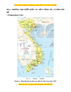 Lý thuyết Bài 2 Địa lý 10 Chân trời sáng tạo: Phương pháp biểu hiện các đối tượng địa lí trên bản đồ
