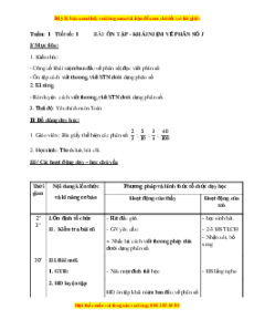 Giáo án Toán lớp 5 Học kì 1