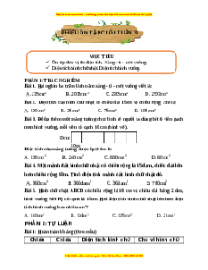 Bài tập cuối tuần Toán lớp 3 Tuần 31 Cánh diều (có lời giải)